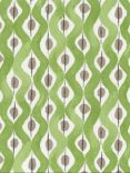 Nina Campbell Beau Rivage Furnishing Fabric, Green/Beige