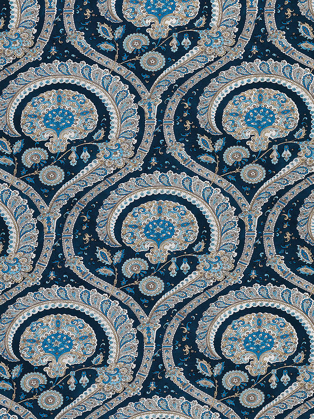 Nina Campbell Les Indiennes Furnishing Fabric, Blue