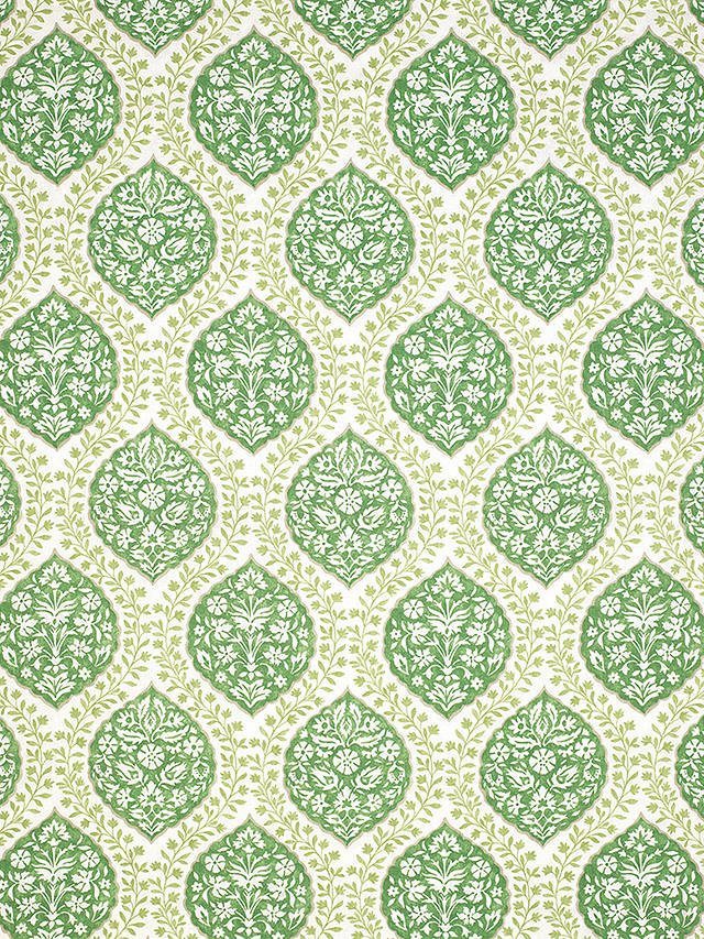 Nina Campbell Marguerite Furnishing Fabric, Green/Ivory