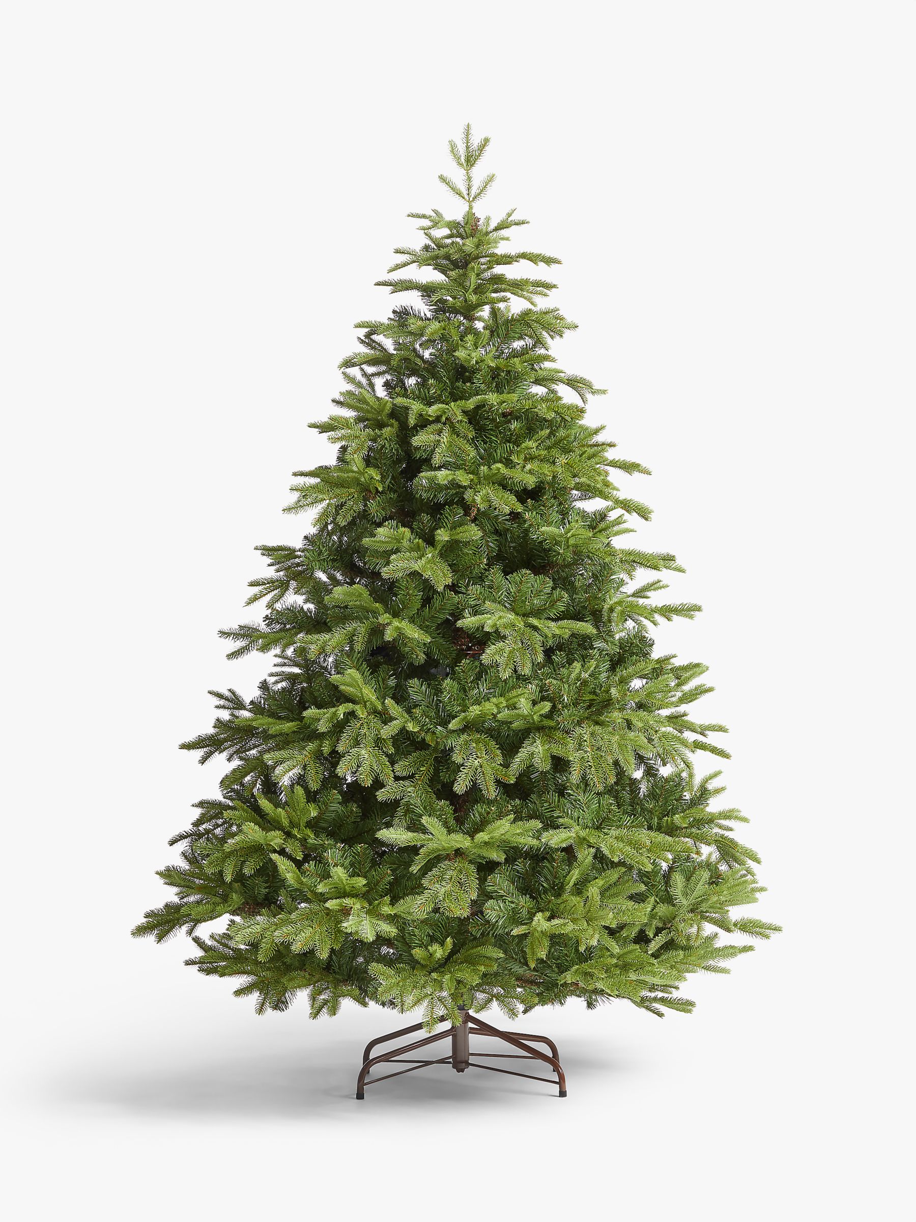 John Lewis St. Petersburg Unlit Christmas Tree, Green, 7ft