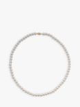 A B Davis Akoya Cultured Pearl Necklace, White/Gold