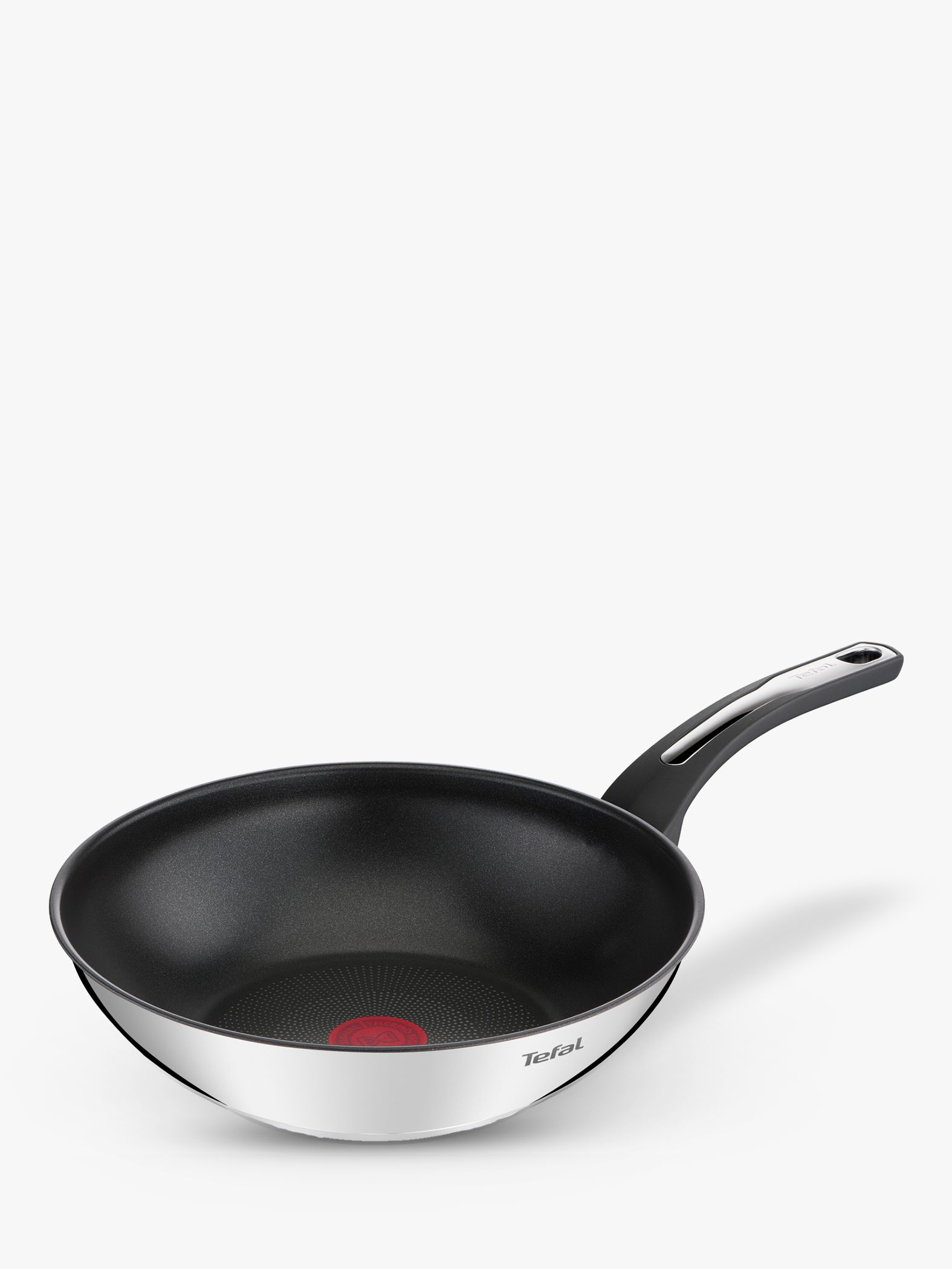 Tefal Daily Cook Induction Non-Stick Stainless Steel Wok 28cm + Lid