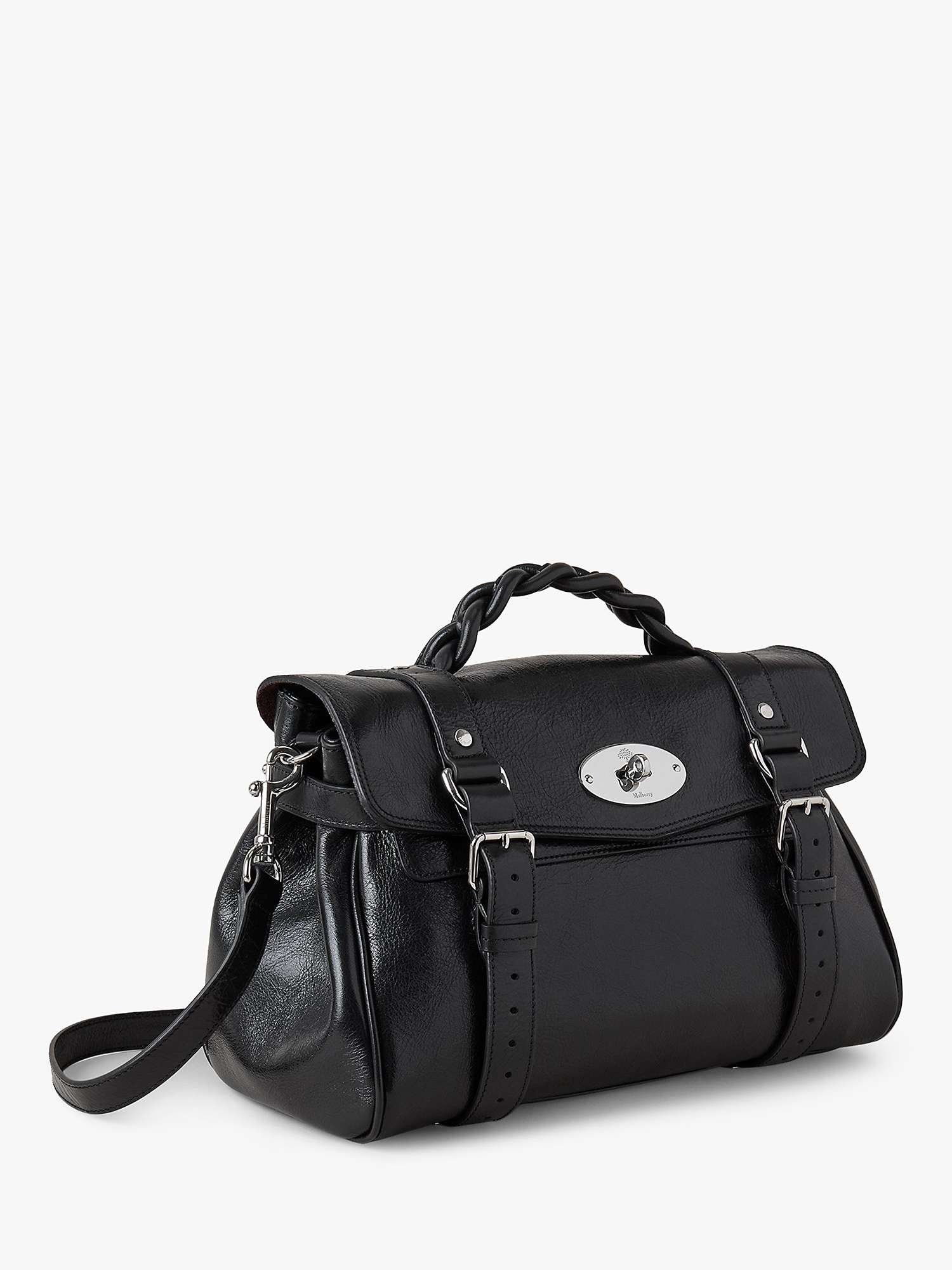 Buy Mulberry Alexa High Shine Leather Shoulder Bag Online at johnlewis.com