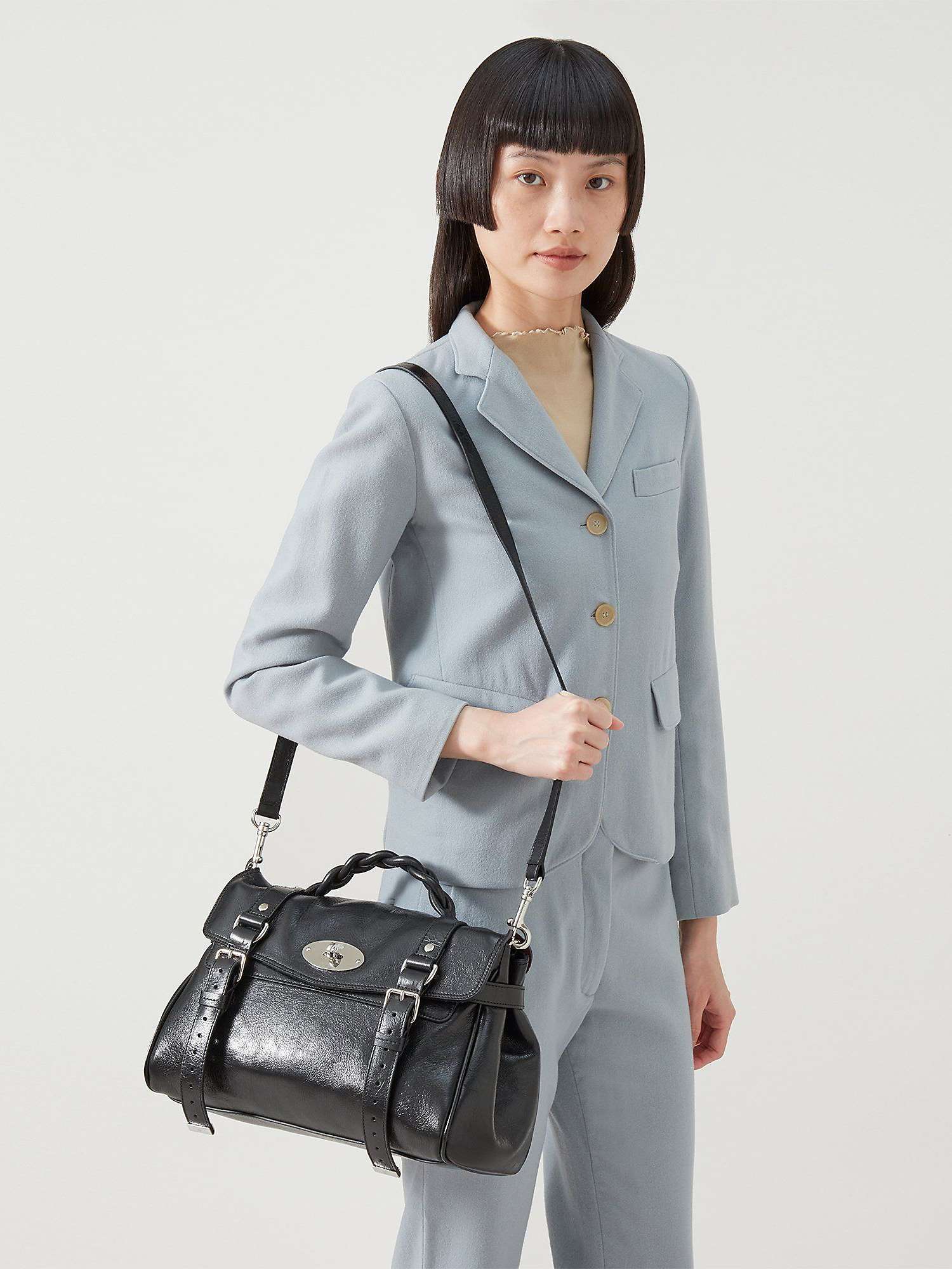Buy Mulberry Alexa High Shine Leather Shoulder Bag Online at johnlewis.com
