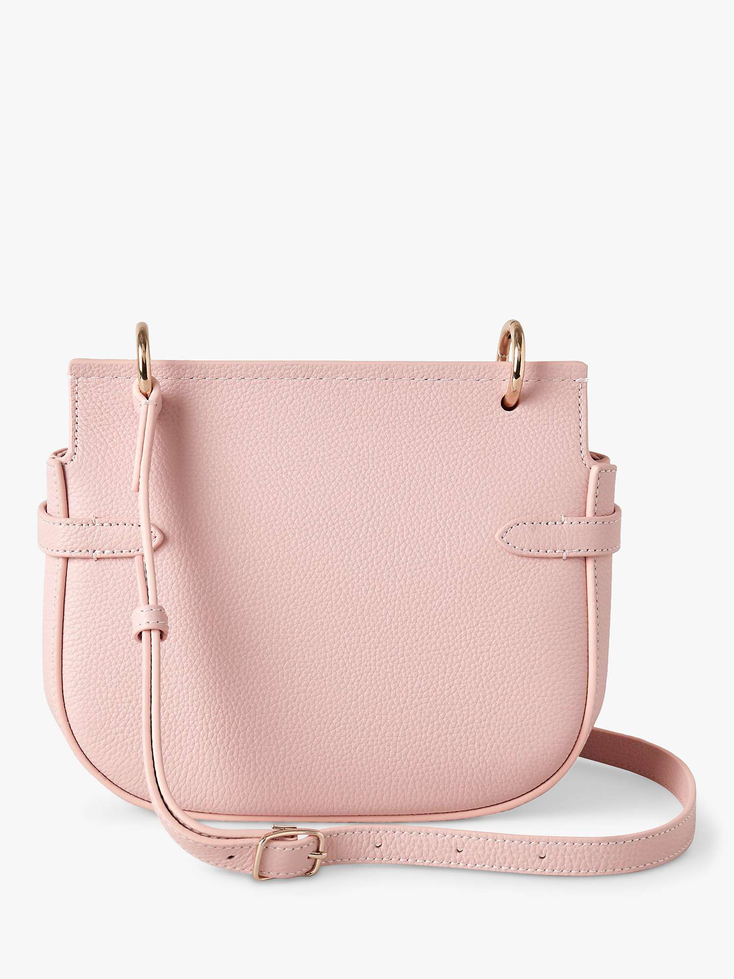 Mulberry Small Amberley Classic Grain Leather Satchel Bag, Icy Pink at ...