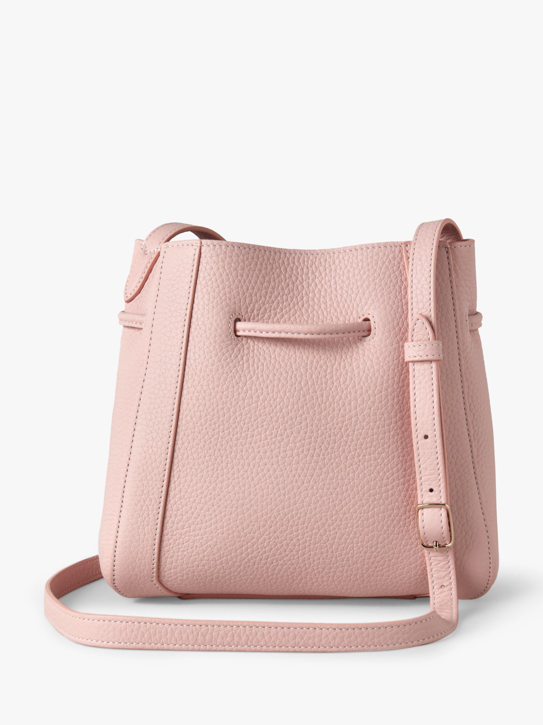 Mulberry Mini Millie Heavy Grain Leather Tote Bag, Icy Pink