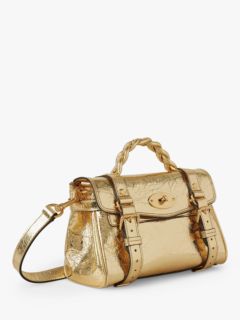 Mulberry Mini Alexa Cross-body Bag in Metallic