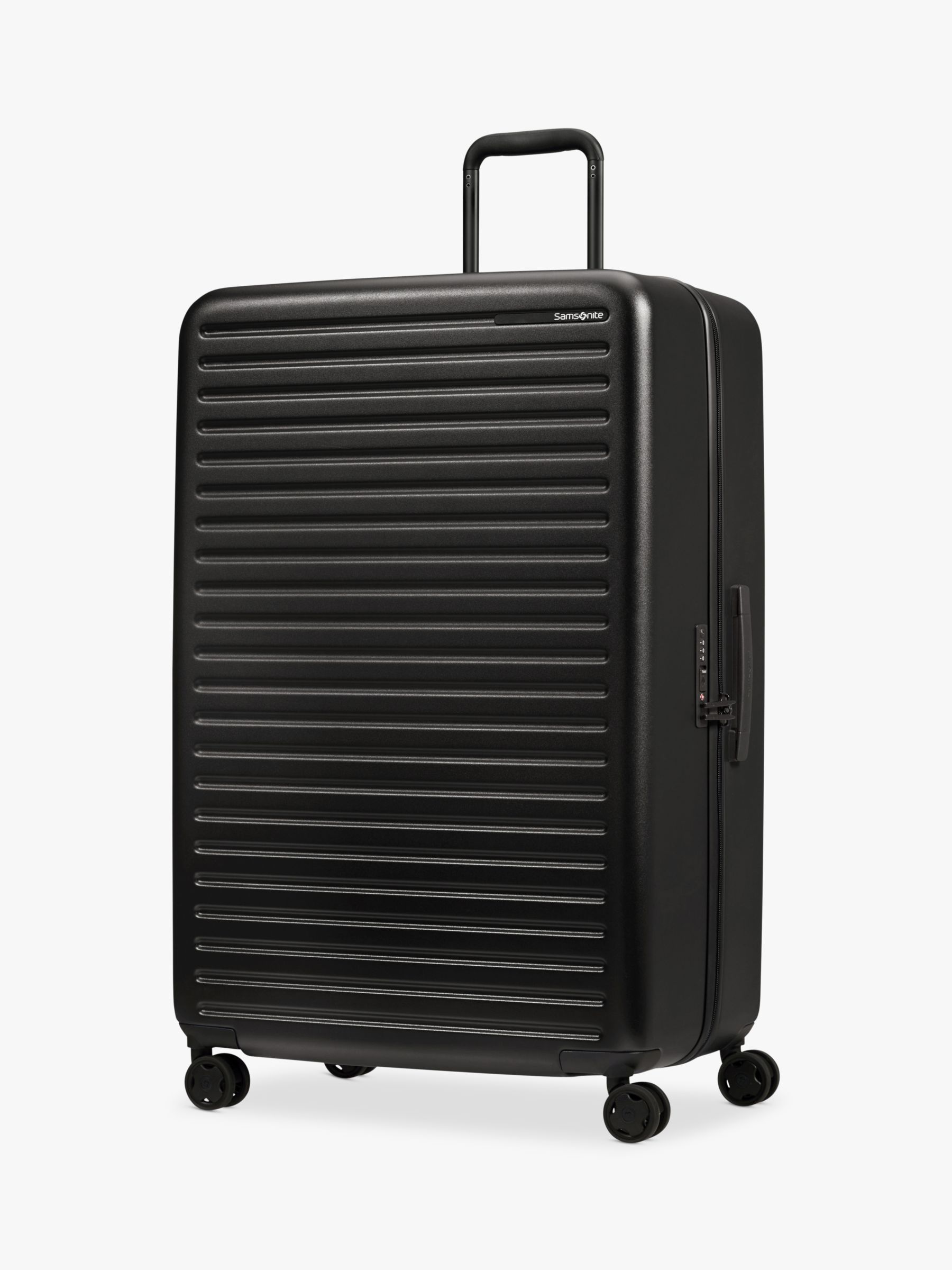 Samsonite Stack'd 4-Wheel 81cm Large Suitcase, Black