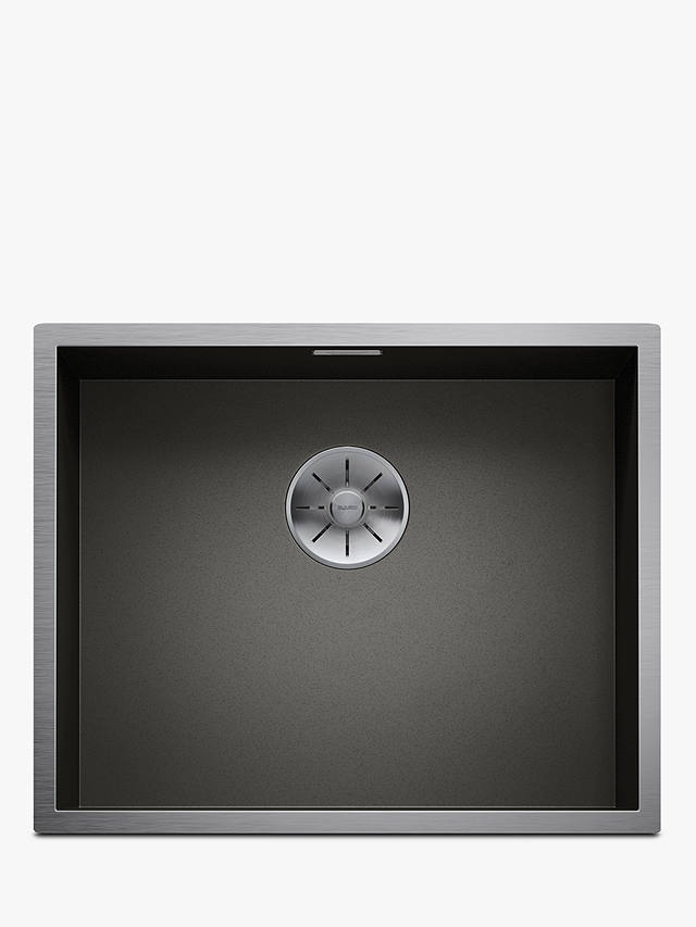 Blanco Zerox 500-U Undermounted Single Bowl Kitchen Sink, Dark Steel