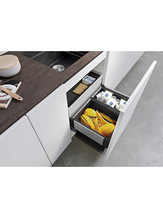 Blanco Select Orga Under Counter 2-Section Pull-Out Kitchen Bin & Organiser, 49L