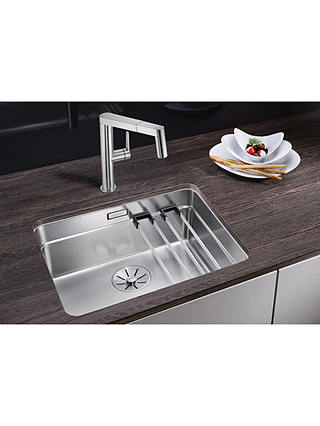 Blanco Etagon 500-U Undermounted Single Bowl Kitchen Sink, Stainless Steel