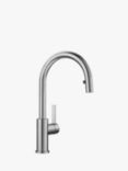 BLANCO Candor-S Single Lever Pull-Out Kitchen Mixer Tap, Stainless Steel