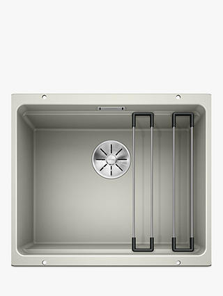 Blanco Etagon 500-U Undermounted Single Bowl Composite Granite Kitchen Sink, Pearl Grey