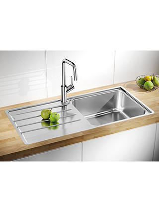 Blanco Lemis XL6S IF Inset Single Bowl Kitchen Sink, Stainless Steel