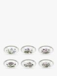 Portmeirion Botanic Garden Flower Pasta Bowls, Set of 6, 22cm, White/Multi