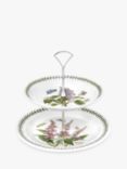 Portmeirion Botanic Garden 2-Tier Cake Stand, 27cm, White/Multi