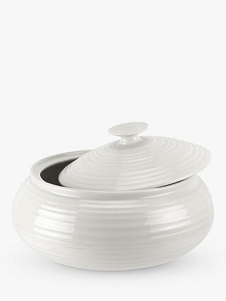 Sophie Conran for Portmeirion Porcelain Low Casserole with Lid, 28cm, White