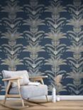 John Lewis Palm Stripe Wallpaper