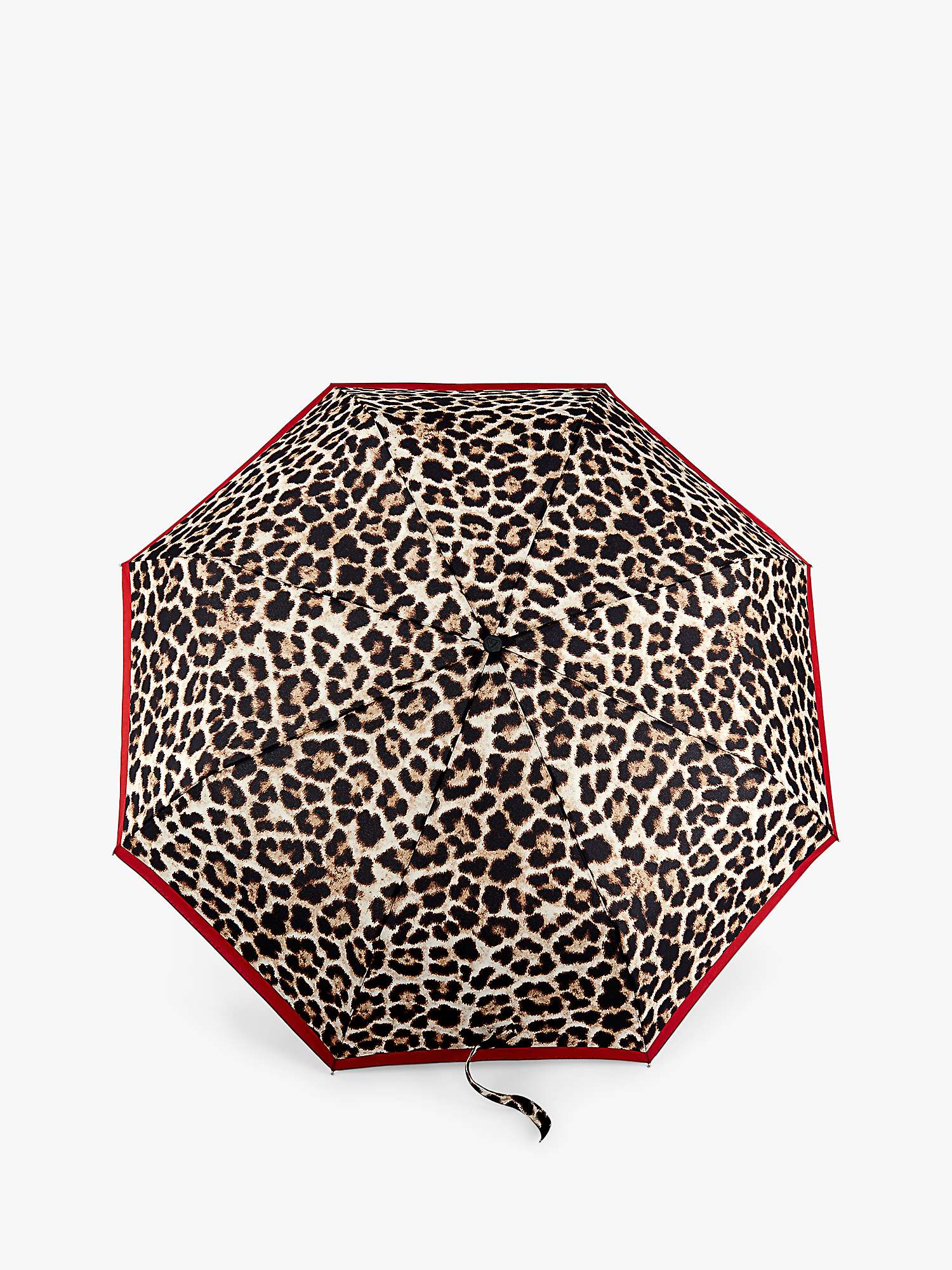 Buy Fulton Minilite-2 Leopard Umbrella, Leopard/Red Online at johnlewis.com