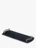 Selbrae House Small Slate Tray with Antler Handles, Black
