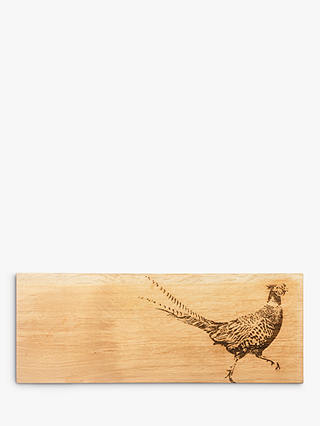 Scottish Made Large Oak Wood Pheasant Serving Board, 60cm, Natural