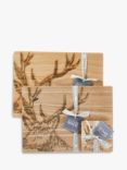 Scottish Made Stag Oak Wood Veneer Placemats and Coasters, Set of 4, Natural