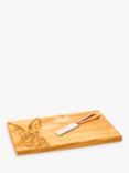 Selbrae House Oak Wood Hare Cheese Board & Knife, Natural