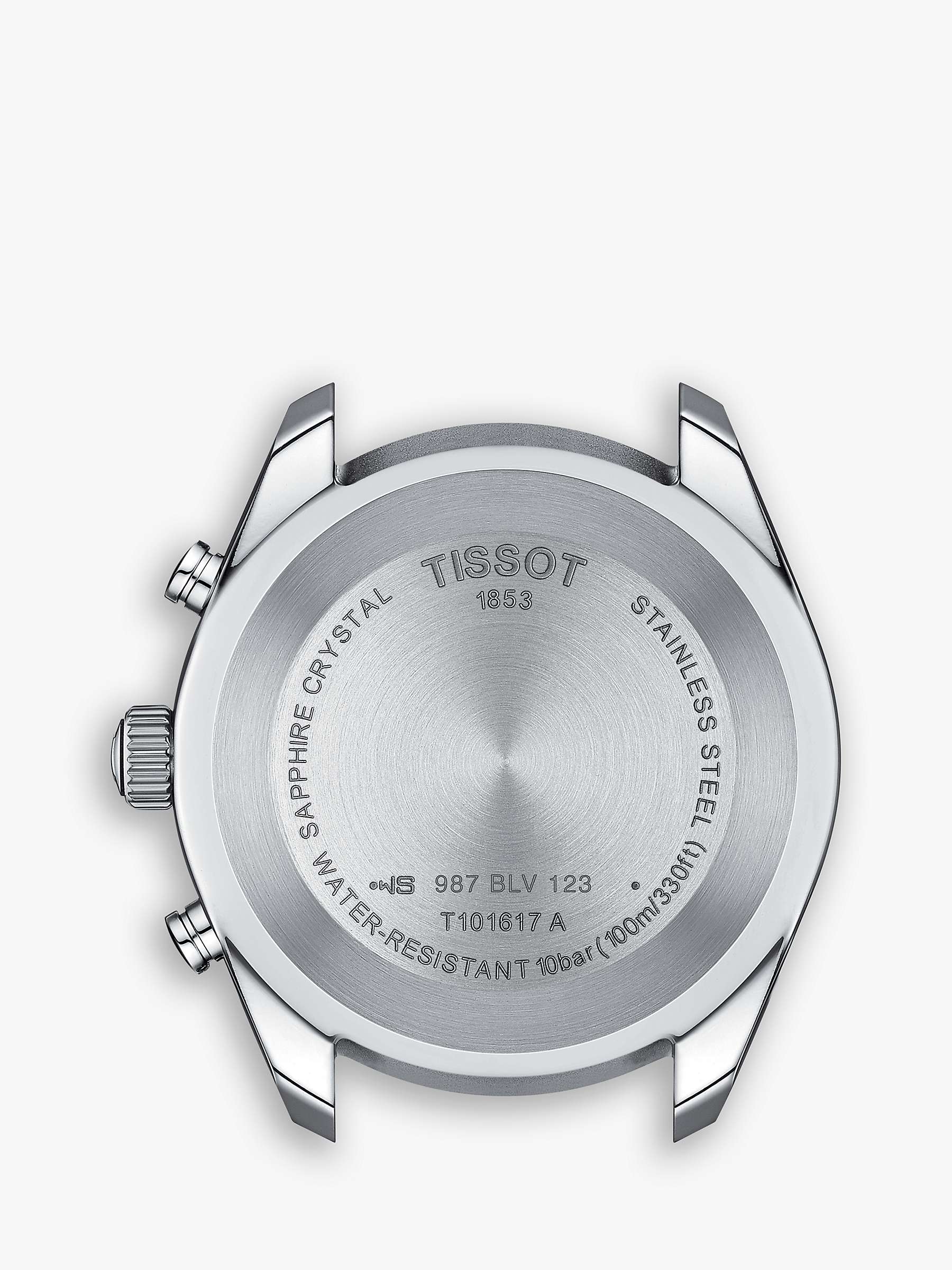 Buy Tissot Men's PR100 Sport Chronograph Date Bracelet Strap Watch, Silver/Black T1016171105100 Online at johnlewis.com
