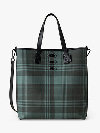 Mulberry Bryn Printed Eco Scotchgrain & Flat Calf Leather Tote Bag, Mulberry Green