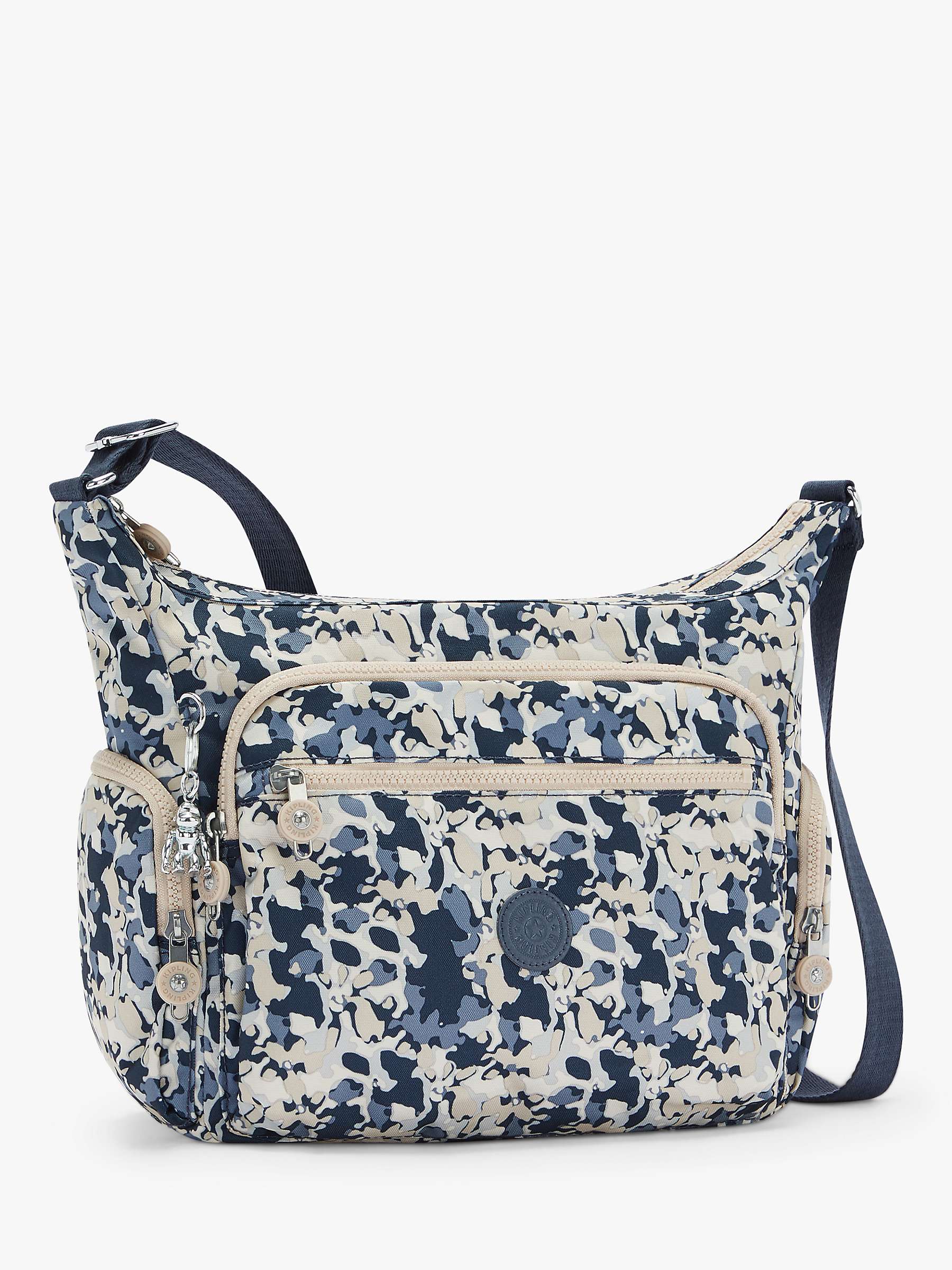 Buy Kipling Gabbie Medium Cross Body Bag, Flower Art Online at johnlewis.com