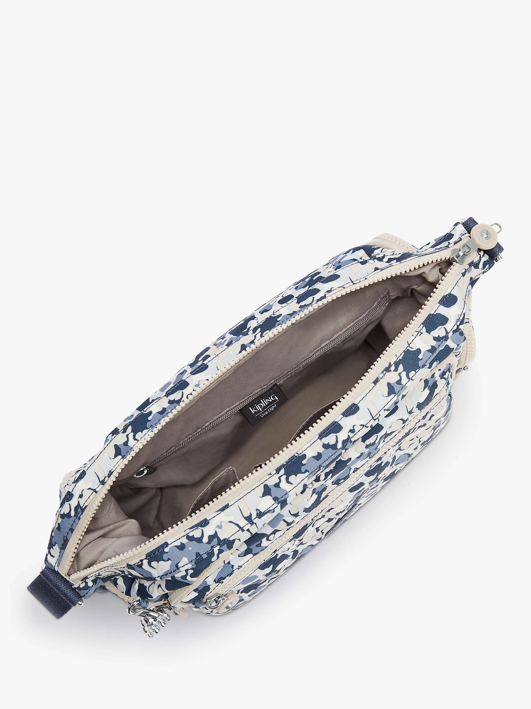 Buy Kipling Gabbie Medium Cross Body Bag, Flower Art Online at johnlewis.com