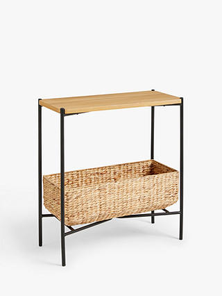 John Lewis ANYDAY Basket Console Table, Natural