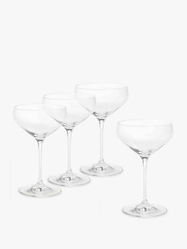 John Lewis Sip Champagne Saucer Cocktail Glass, Set of 4, 310ml, Clear