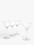John Lewis & Partners Sip Martini Cocktail Glass, Set of 4, 210ml, Clear
