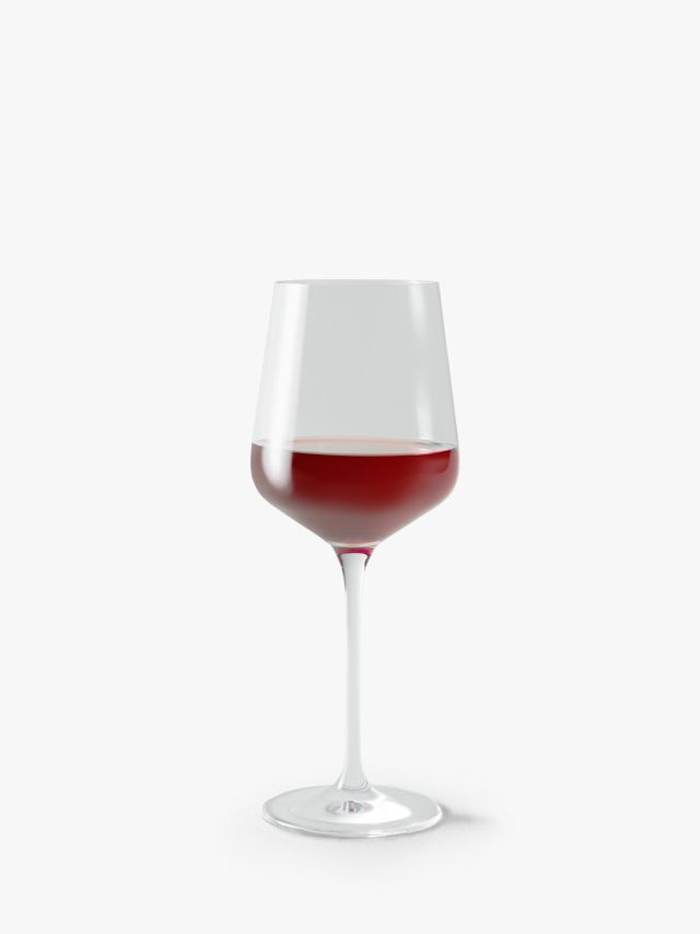 John Lewis & Partners Traditional Wine Glass, 280ml, Red