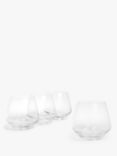 John Lewis & Partners Sip Glass Tumbler, Set of 4, 390ml, Clear