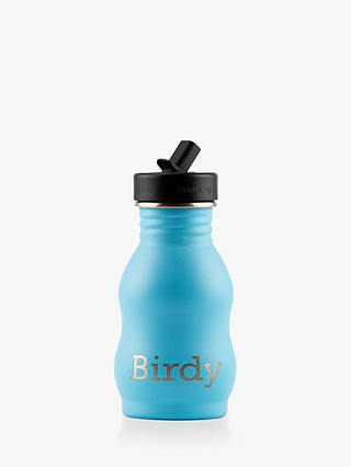 Totally About You Personalised Curvy Water Bottle, 350ml, Hudson Blue