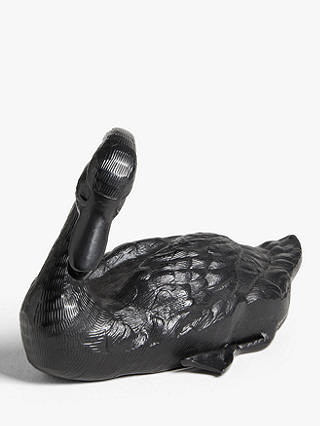 John Lewis Outdoor Metal Duck Sculpture, H20cm, Black
