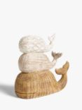 John Lewis & Partners Stacked Whales Sculpture, H29.5cm, Natural