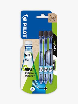 PILOT PEN B2P Ballpoint Pens, Set of 3