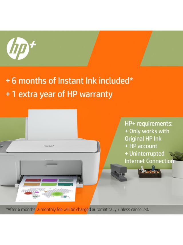 Imprimante HP Smart DeskJet 2710e - WIFI Scanner Photocopie + 2 Cartouches  + Ink