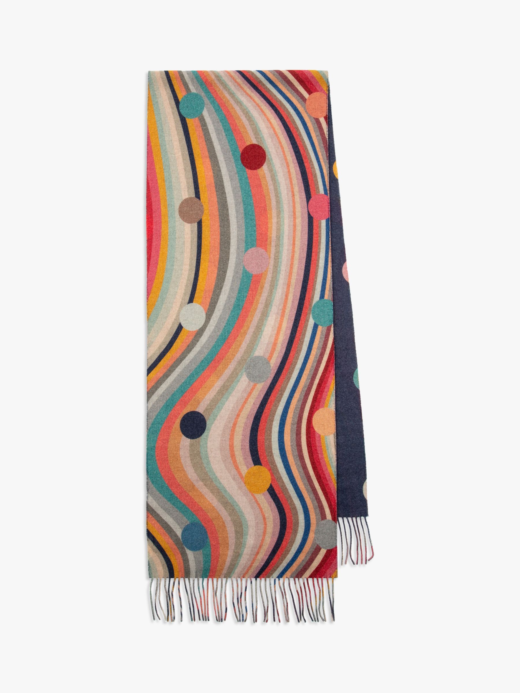PS By Paul Smith Stripe Spot Scarf, Multi at John Lewis & Partners
