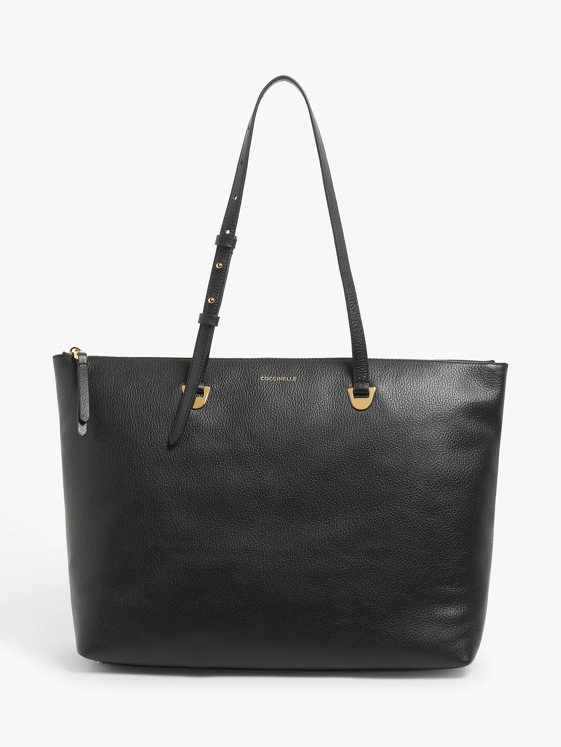 Buy Coccinelle Lea Leather Zip Top Tote Bag Online at johnlewis.com