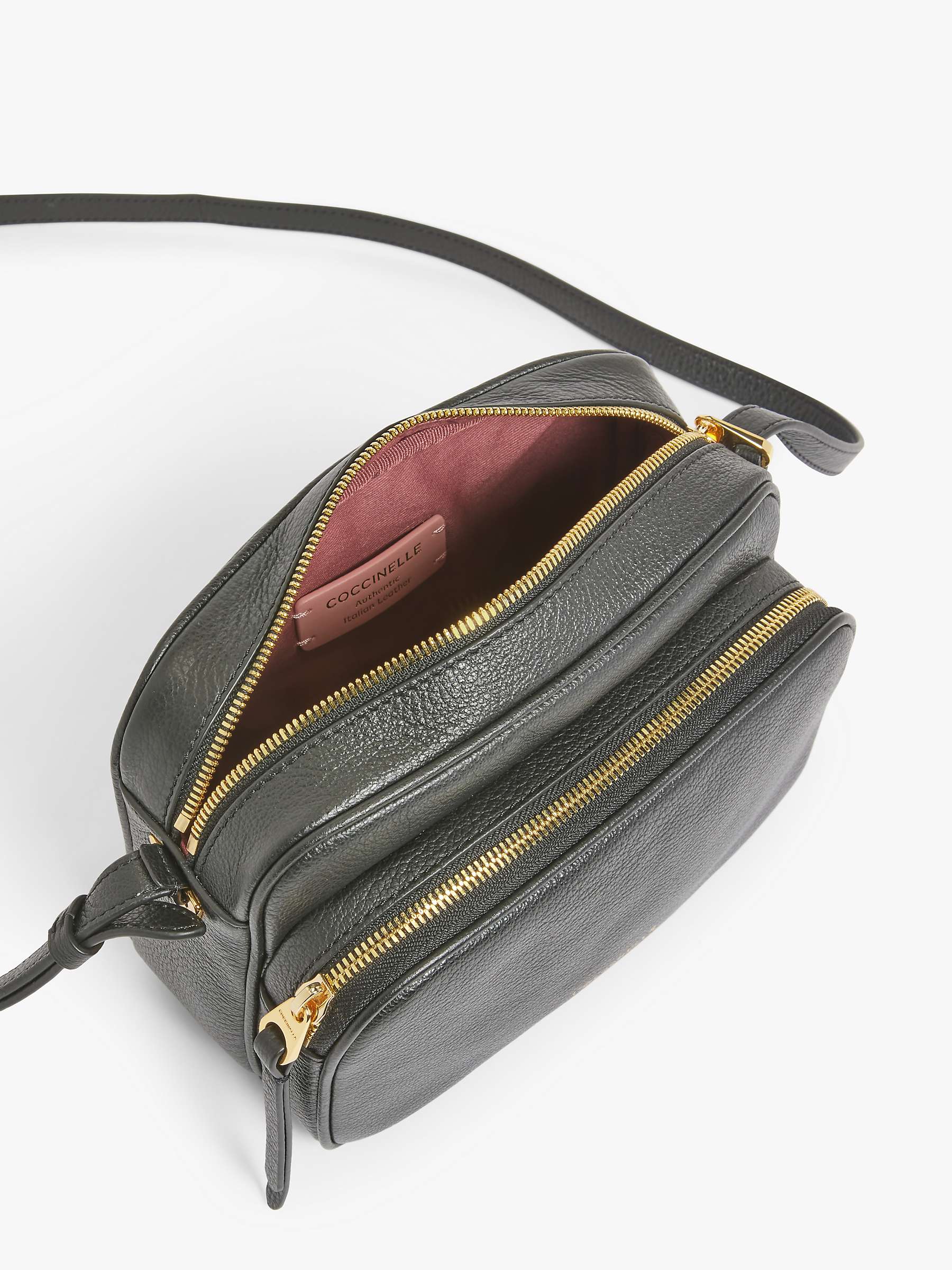 Buy Coccinelle Lea Leather Camera Cross Body Bag Online at johnlewis.com