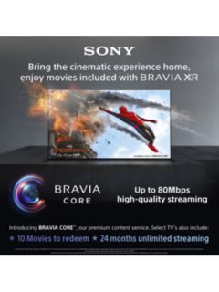 Sony Bravia XR XR55A90J (2021) OLED HDR 4K Ultra HD Smart Google TV, 55 inch with Youview/Freesat HD, Dolby Atmos & Acoustic Surface Audio+, Black