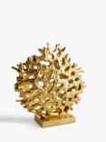 John Lewis & Partners Aluminium Coral Sculpture, H36.5cm, Gold