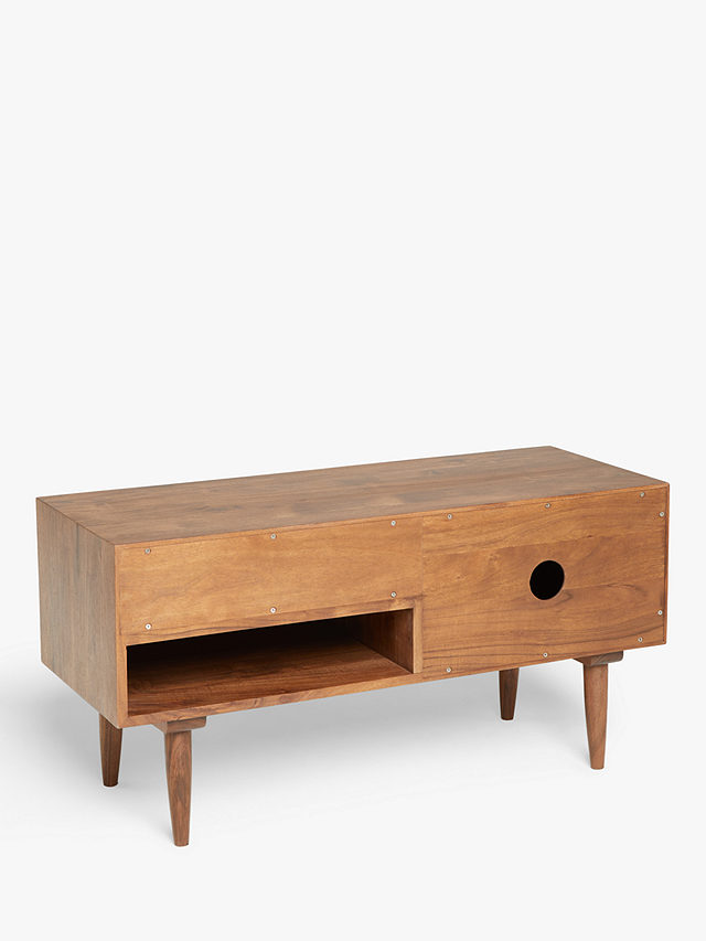 John Lewis + Swoon Franklin Small TV Stand Sideboard, Brown