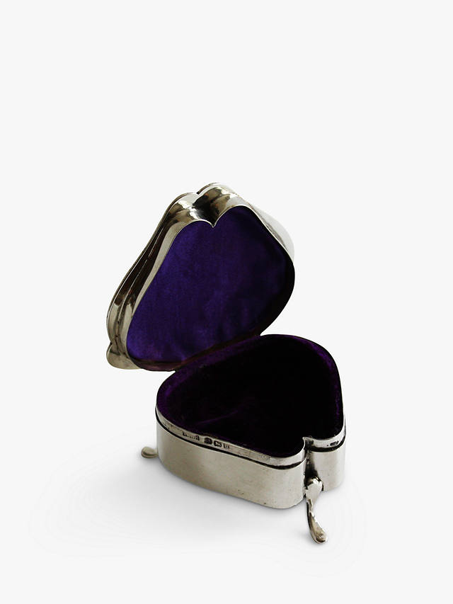 VF Jewellery Second Hand Silver Jewel Box, Dated Birmingham 1907