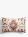 John Lewis & Partners Embroidered Ikat Cushion, Ecru
