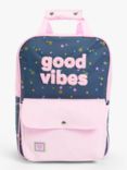 John Lewis & Partners Children's Good Vibes Backpack, Pink